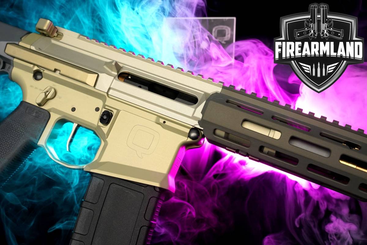 Q Honey Badger SBR 300 Blackout AR-15 AR15 7" Two-Tone Tan & Gray +ORIG BOX