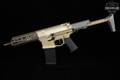 Q Honey Badger SBR .300 AAC Blackout (7.62x35mm) Two-Tone Tan & Gray in Excellent Condition Image 2