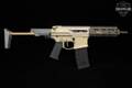 Q Honey Badger SBR .300 AAC Blackout (7.62x35mm) Two-Tone Tan & Gray in Excellent Condition Image 4