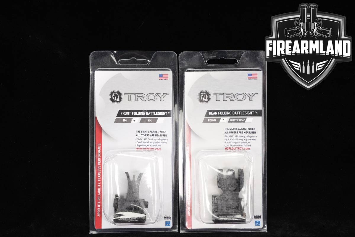 Troy Industries Front & Rear Folding Battle Sights Gun BattleSights