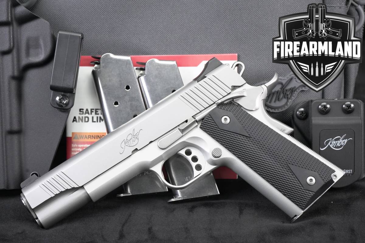 Kimber Stainless LW Club Bundle 45 ACP 1911 +3 MAGS, ORIG BOX