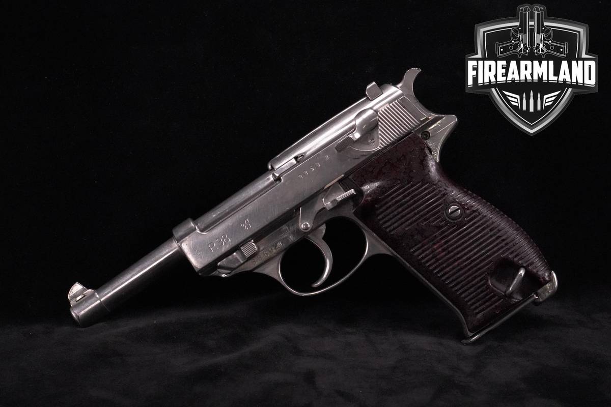 1943 THIRD REICH Mauser P38 9mm Nickel Mauser P-38 P.38 +2 MAGS & HOLSTER