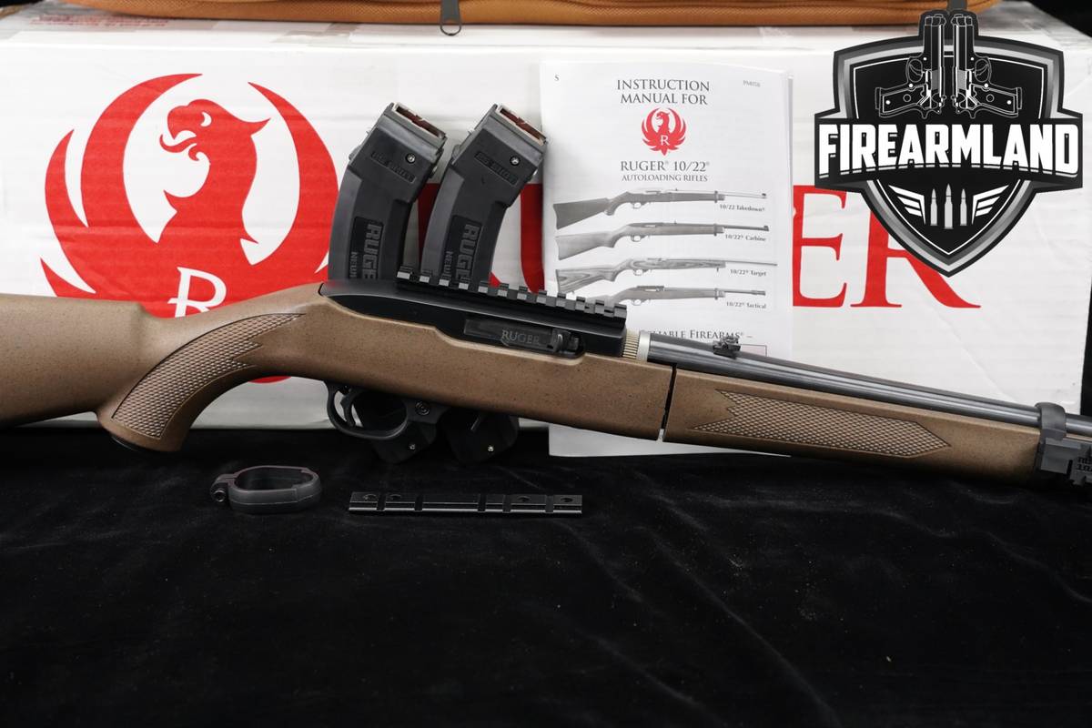 Ruger 10/22 Takedown 22LR 1022 10-22 16.5" Black & Tan Speckled +LASERMAX