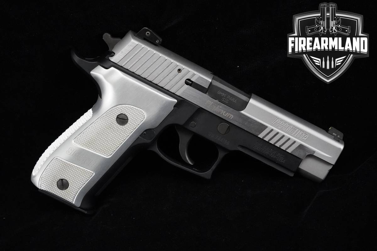 RARE Sig Sauer P226 Platinum Elite Custom Shop 9mm 4.4" P-226 +2 MAGS, CASE