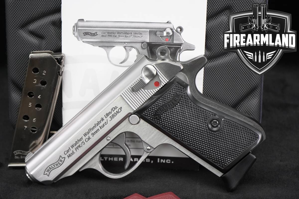 Walther PPK/S 380 ACP 3.3" Production Paused +2 MAGS & ORIG CASE