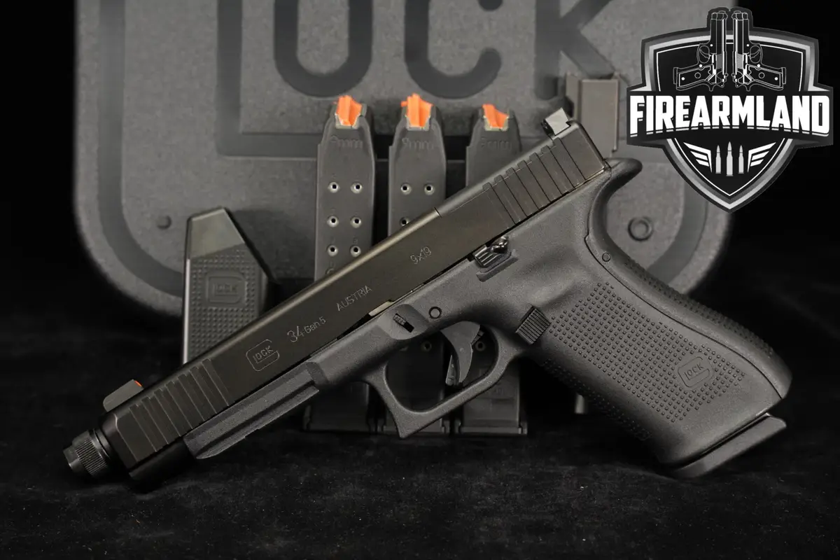 Glock 34 Gen5 MOS G34 Gen 5 9mm 5.8" THREADED +4 MAGS & ORIG CASE