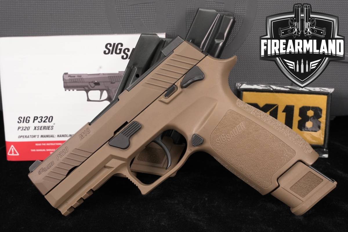 Sig Sauer P320-M18 9mm Optics-Ready Tan P 320 M 18 +3 MAGS & ORIG CASE