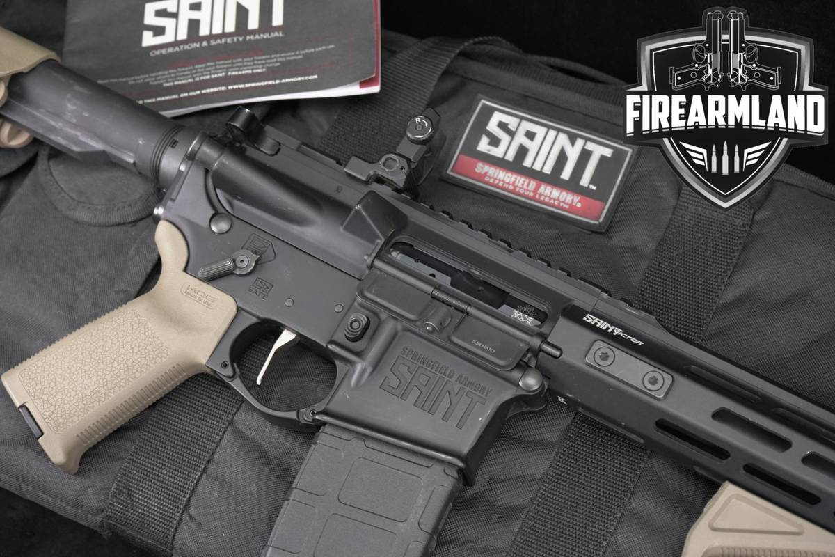 Springfield Armory SAINT Victor 5.56 NATO AR-15 AR15 16 Black & FDE +CASE