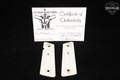 Jennen Kustoms Walrus Tusk Ivory 1911 Grips Dan Wesson Medallions in Excellent Condition Image 2