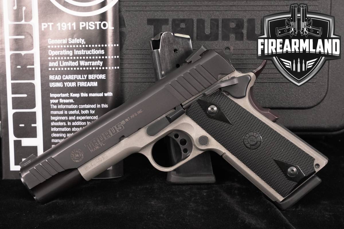 Taurus PT 1911 AL 45 ACP Black & Gray PT1911 +2 MAGS & ORIG CASE