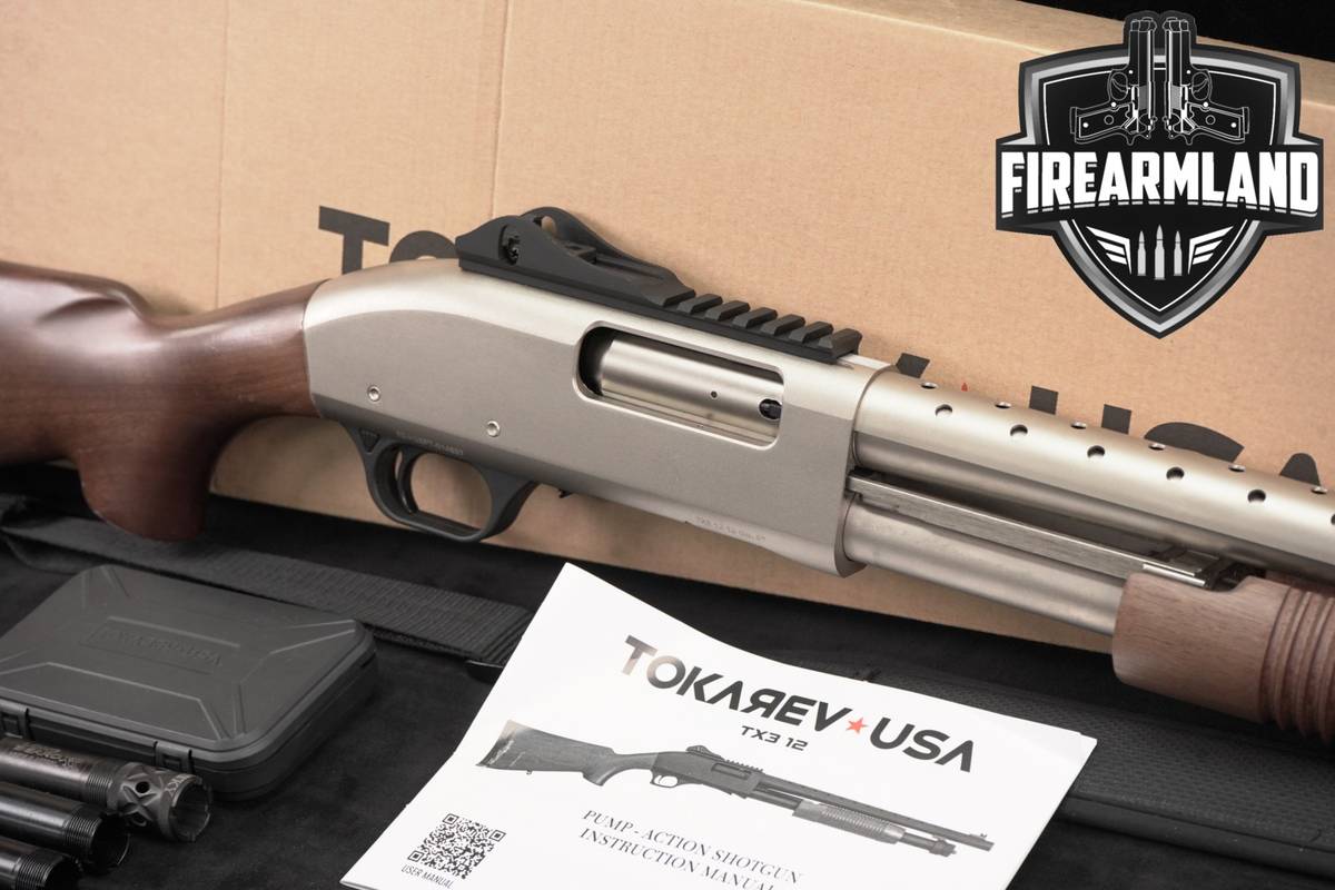 Tokarev TX3 12HDM Marine 12-Gauge 18.5 Electroless Nickel & Walnut TX-3