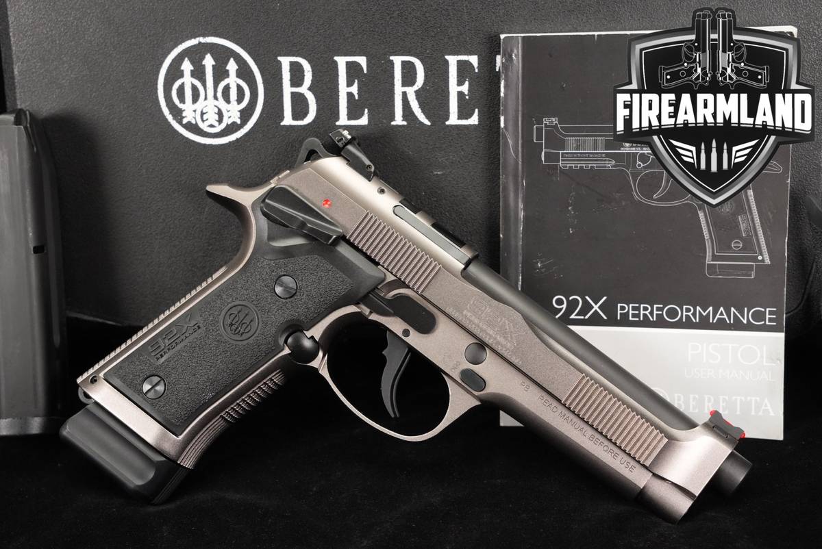 Beretta 92X Performance 9mm 4.9 Nistan 92 X +2 MAGS & ORIG CASE