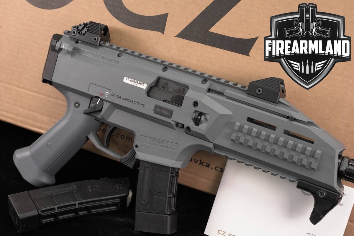 CZ Scorpion EVO 3 S1 Pistol 9mm 7.72" Gray THREADED +2 MAGS & ORIG BOX
