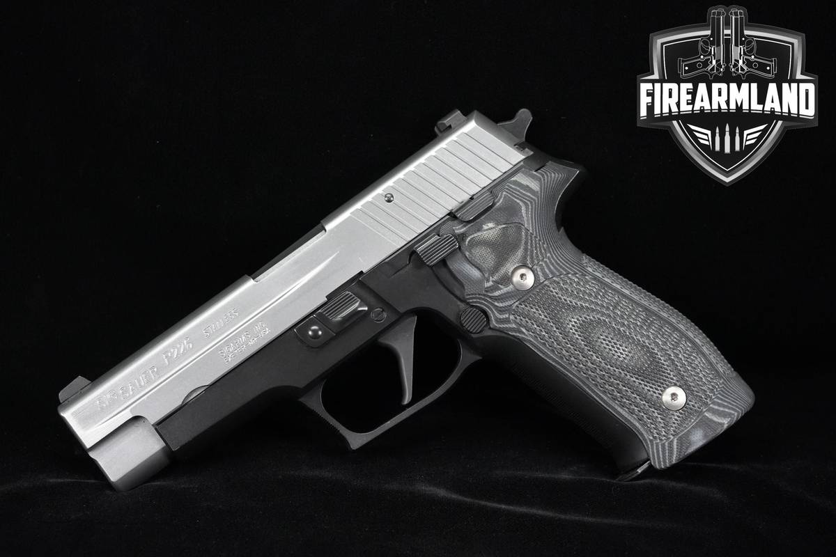 Sig Sauer P226 9mm 4.4" Two-Tone Stainless P-226 G10 Grips DA/SA
