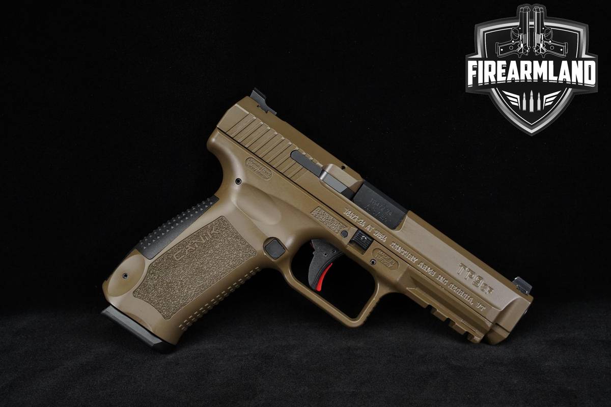Canik TP9SF 9mm 4.46" Patriot Brown +2 MAGS, ORIG CASE & HOLSTER