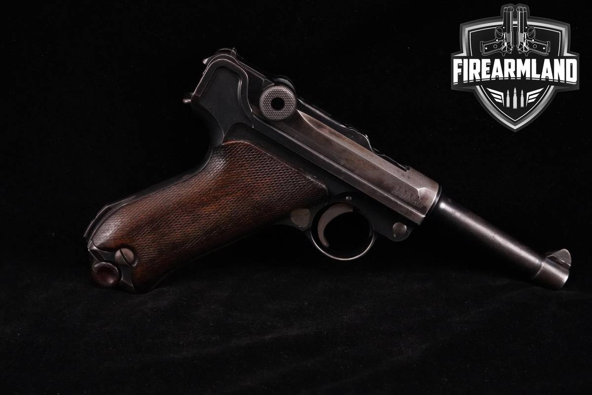 1915 WWI DWM Pistole P.08 9mm Luger P08 3.9" Blued +HOLSTER WW1