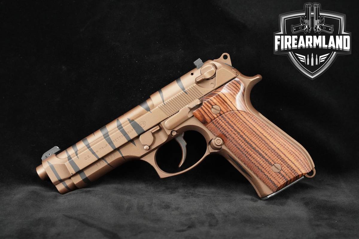 BRONZE TIGER Beretta M9 9mm 4.9" Black/Bronze Beretta M9 +3 MAGS & HOLSTER