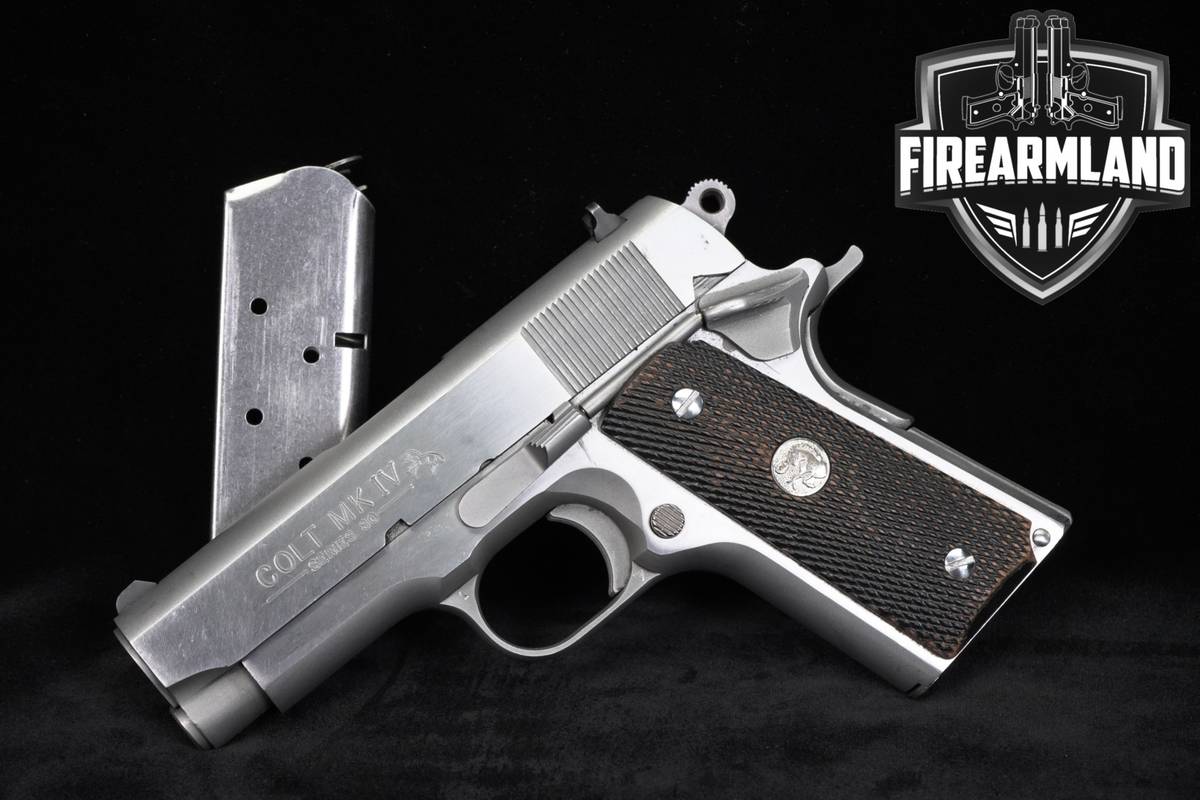 Colt Officers ACP MK IV Series 80 45ACP 1911 3.5" Stainless +2 MAGS