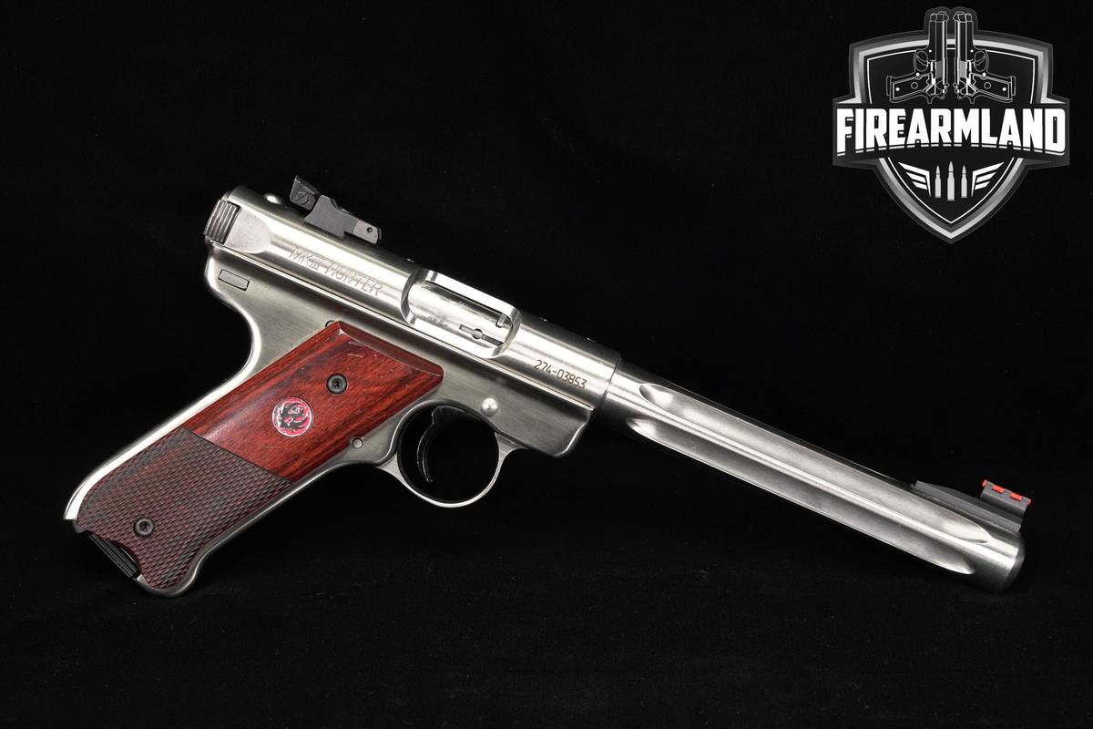 Ruger Mark III Hunter 22LR 6.88" Stainless MK3 MKIII MK-3 Pistol +2 MAGS