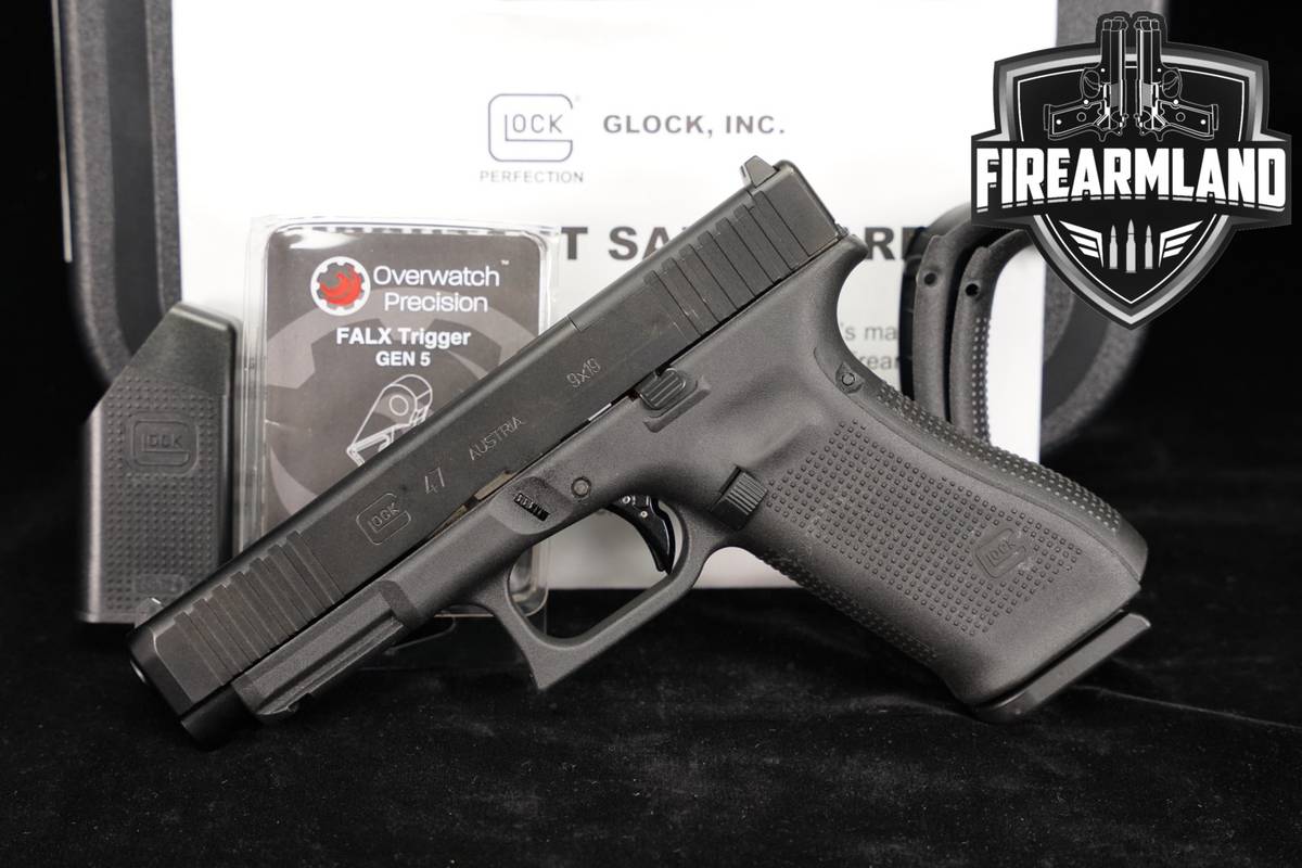 Glock 47 Gen5 MOS G47 Gen 5 9mm 4.49 FALX TRIGGER +ORIG CASE