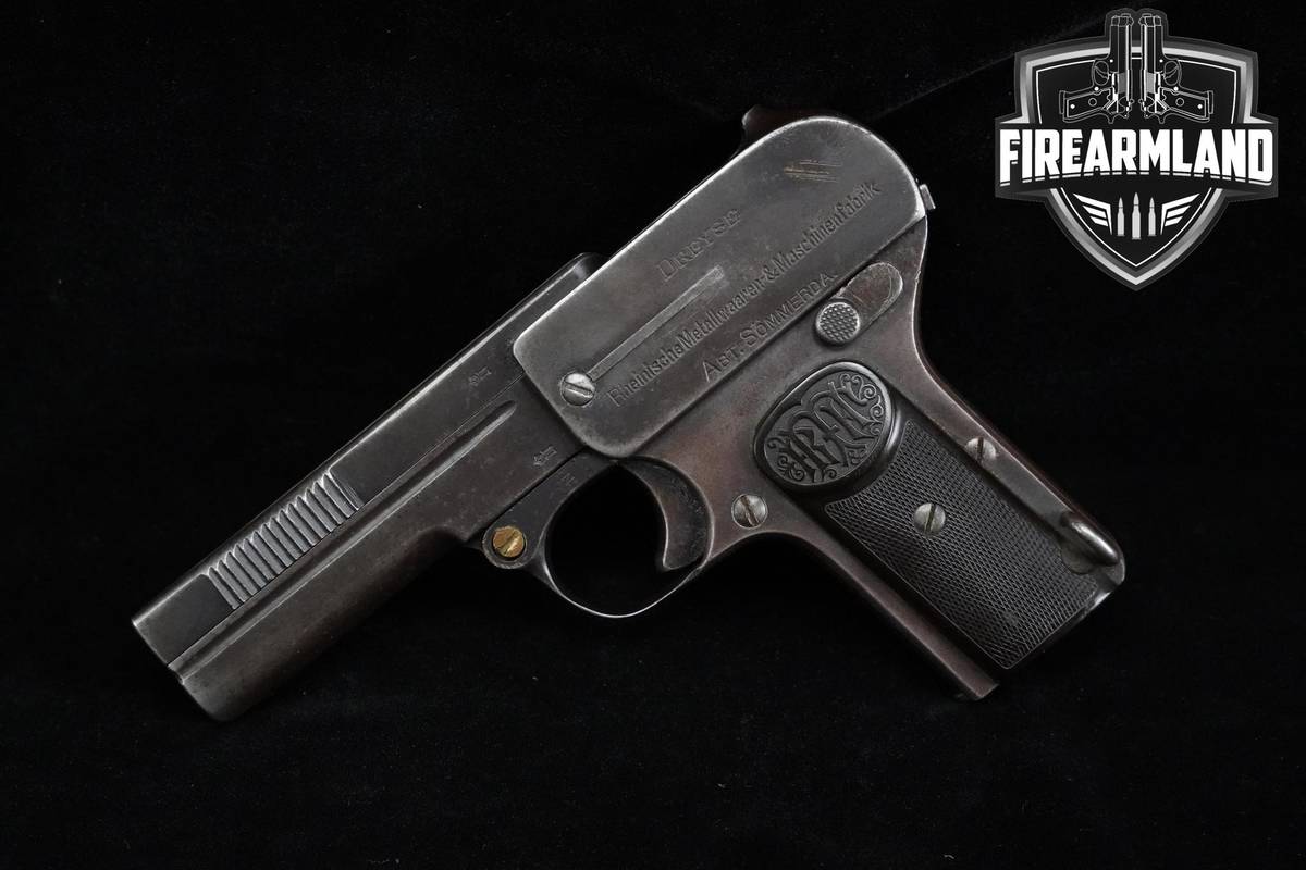 PRE-WW1 Dreyse Model 1907 32-ACP 7.65mm 3.6" Blued +2 MAGS & HOLSTER