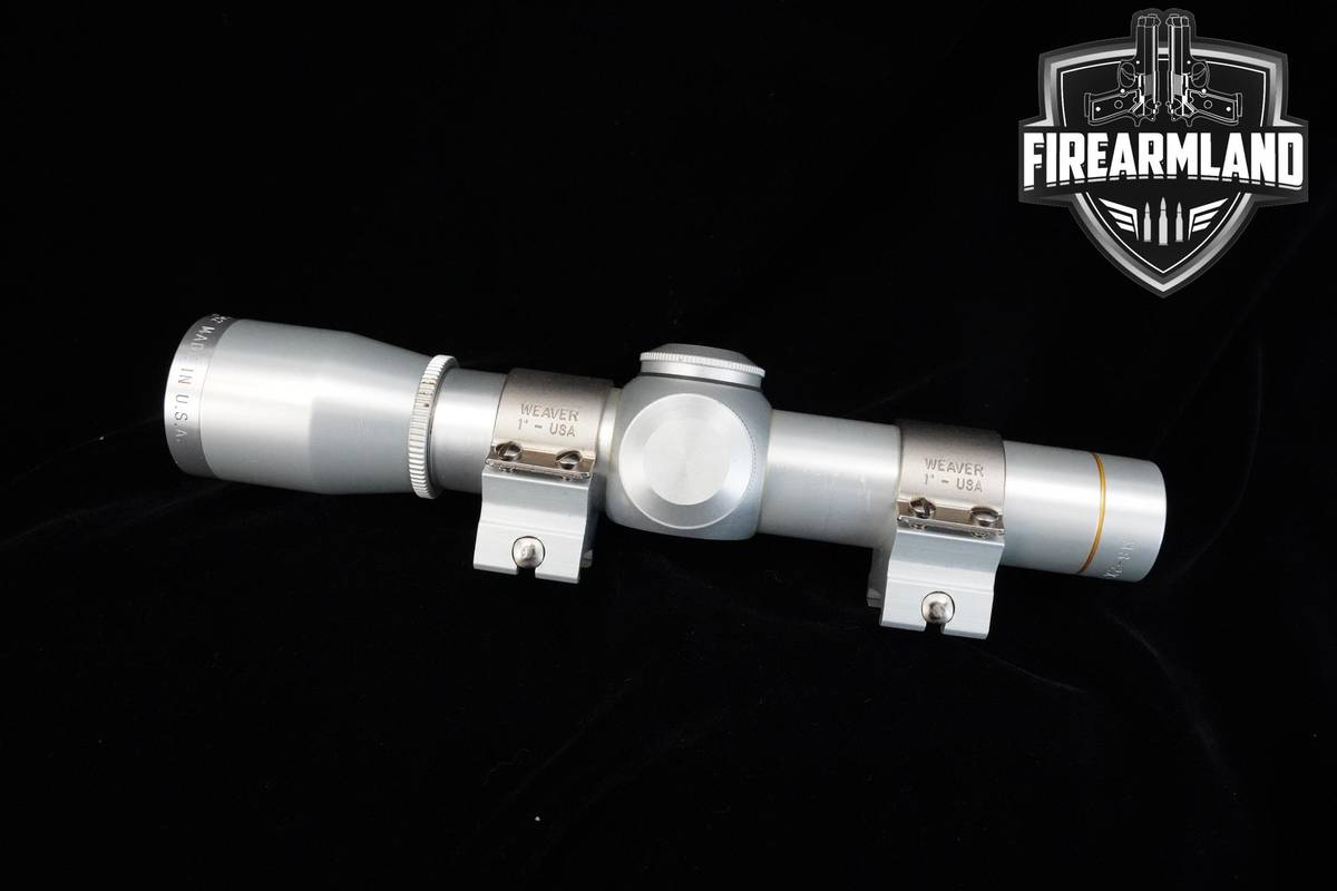 VINTAGE 1984 Leupold M8-2X Extended E.R. Silver Leupold Pistol Scope