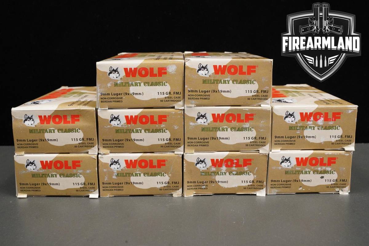 9mm Ammo 9mm Ammunition 500 ROUNDS