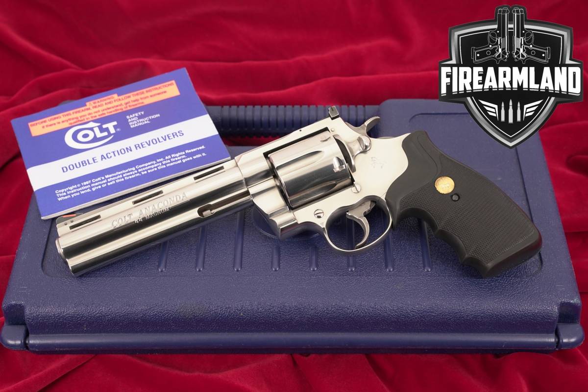 1991 Colt Anaconda First Generation 44 Rem Mag 6" Polished Stainless DA/SA