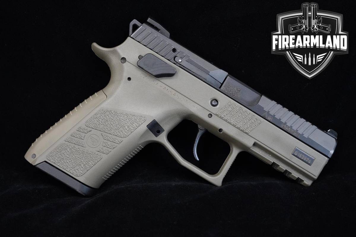 CZ P-07 Compact 9mm Two-Tone OD-Green DA/SA CZ P07 +2 MAGS & ORIG CASE