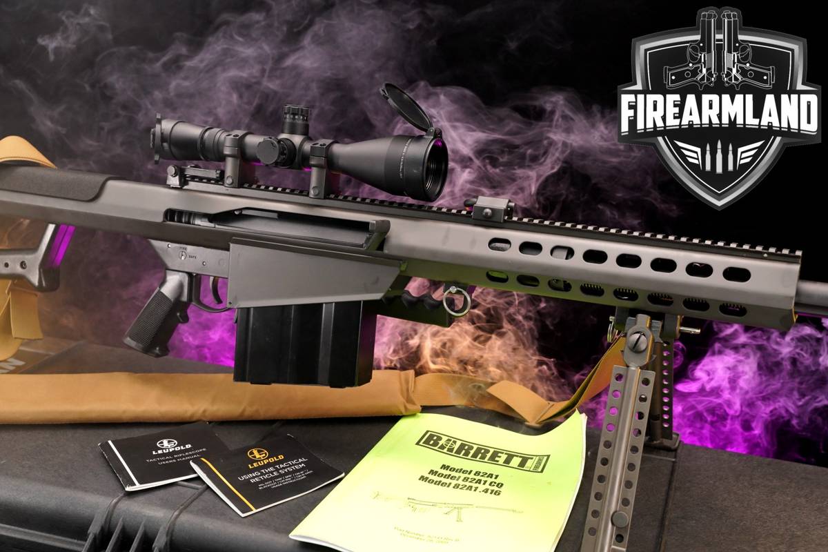 Barrett Model 82A1 50 BMG 29" Blued 82-A1 M82 +PELICAN CASE, LEUPOLD SCOPE