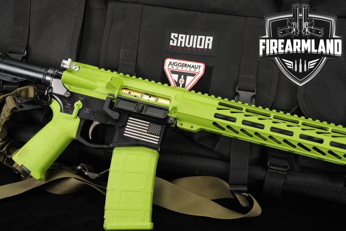 Juggernaut Tactical JTE-15 5.56 NATO AR15 AR 16 Two-Tone Green & Black
