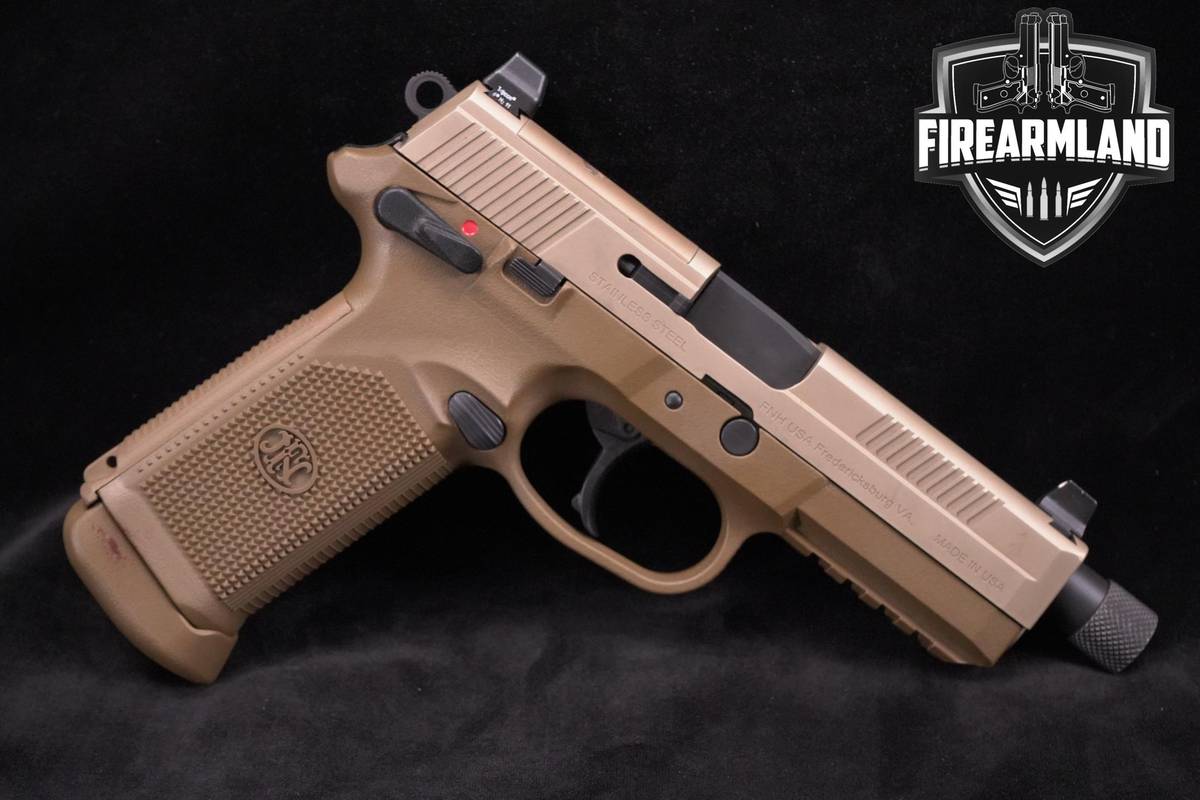 FN FNP-45 Tactical 45ACP 5.3" FDE FNP45 45T +3 MAGS & ORIG CASE