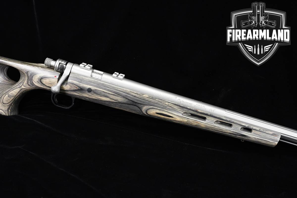 Knight Mountaineer .50 Caliber 27.5" Stainless & Gray Laminate +ORIG BOX