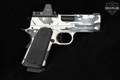 Nighthawk Custom Counselor Ambassador Series; Interchangeable Optic System (IOS) 9mm Luger Black/Gray/White Camo in Good Condition Image 3