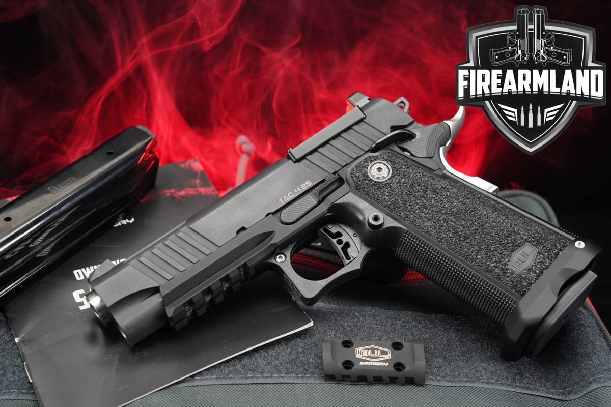 BUL Armory SAS II TAC 4.25 9mm OR 1911 SASII SAS2 2011 +2 MAGS, ORIG CASE