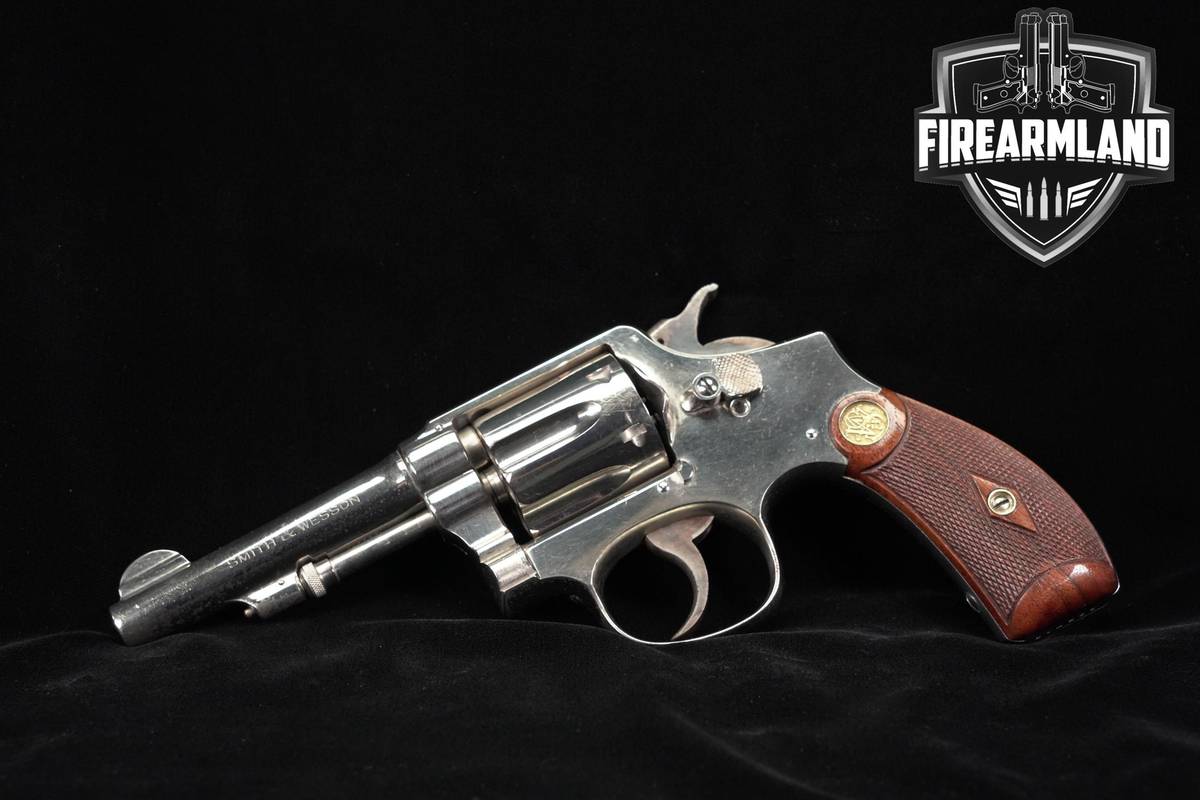1917-1919 Smith & Wesson S&W 38 MILITARY POLICE Model Of 1905 4" Nickel