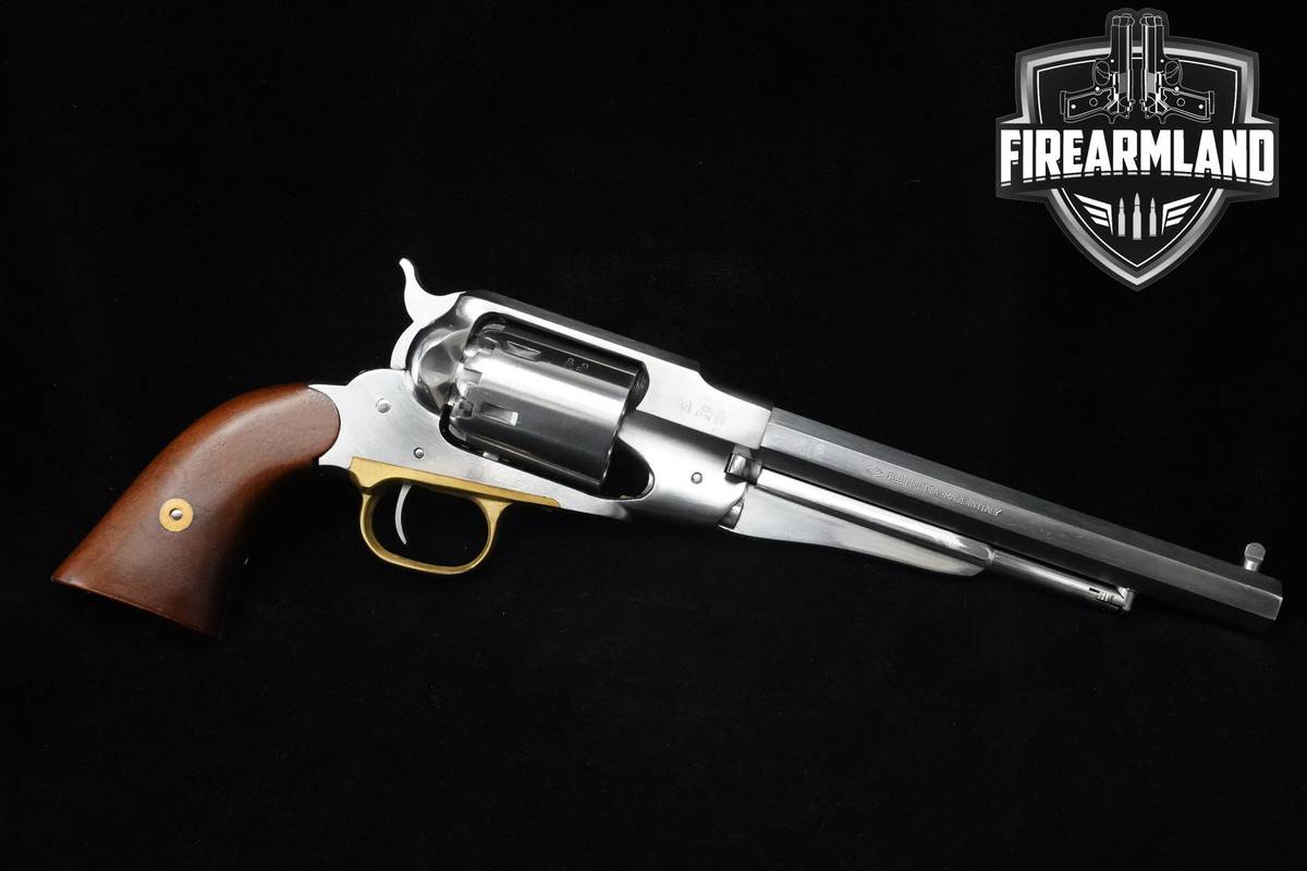 2005 F.lli Pietta Remington Model 1858 Army Stainless 44 BPM 8" Pietta