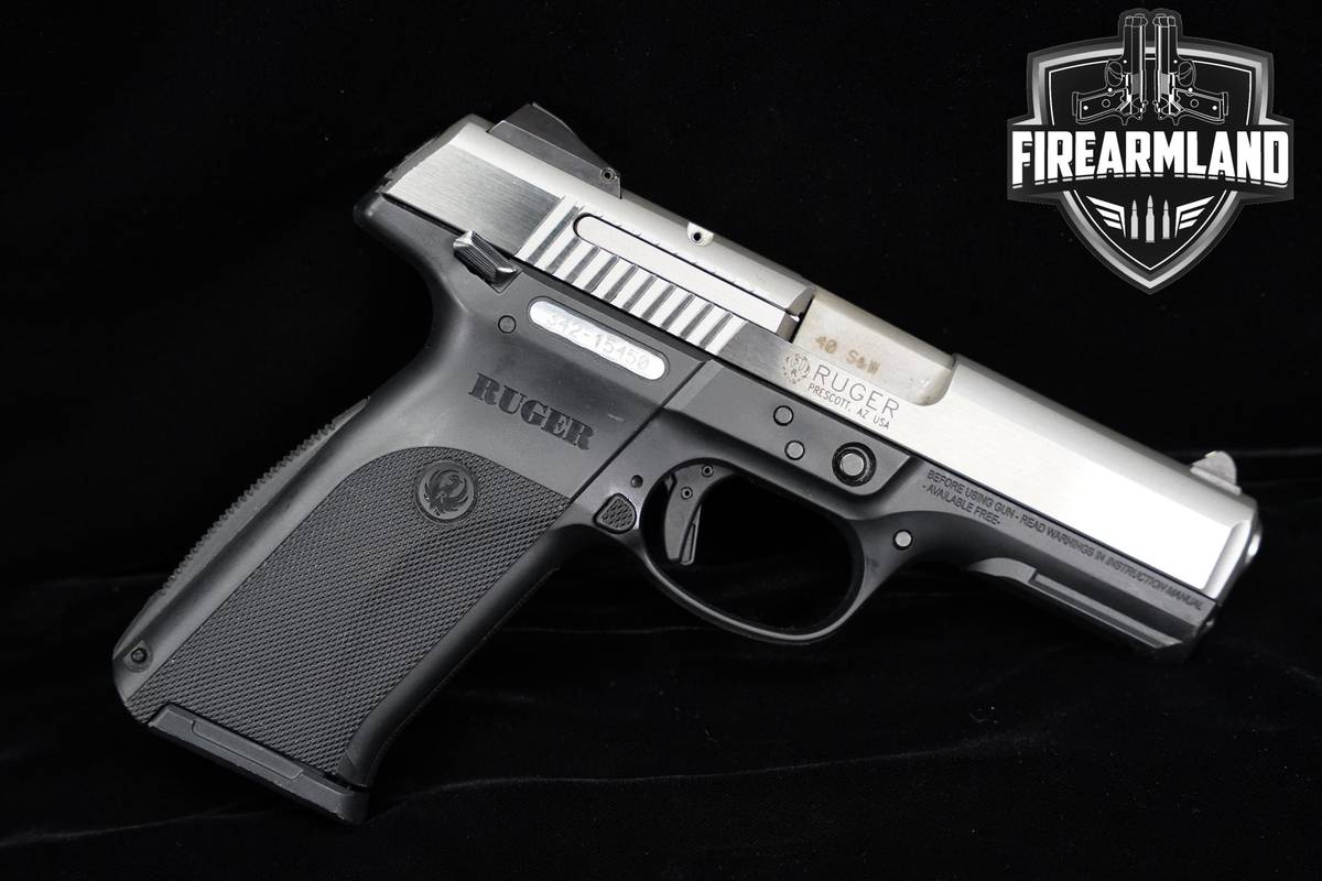 Ruger SR40 40 S&W 4.14" Two-Tone Stainless