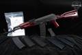Palmetto State Armory (PSA) AK-101 Classic Redwood 5.56mm NATO Black & Red Laminate in Good Condition Image 2