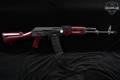 Palmetto State Armory (PSA) AK-101 Classic Redwood 5.56mm NATO Black & Red Laminate in Good Condition Image 3