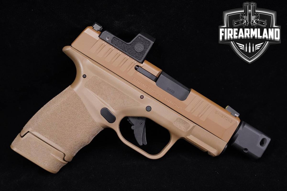 Springfield Armory Hellcat 9mm 3.7" FDE +2 MAGS & OPTIC