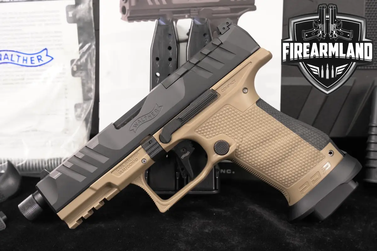 Walther PDP Pro SD Compact 9mm Optics-Ready FDE THREADED +3 MAGS, ORIG CASE