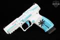 Canik METE SFT Signature Series Miami Days 9mm Luger White/Teal/Pink Cerakote in Very Good Condition Image 4
