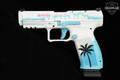 Canik METE SFT Signature Series Miami Days 9mm Luger White/Teal/Pink Cerakote in Very Good Condition Image 5