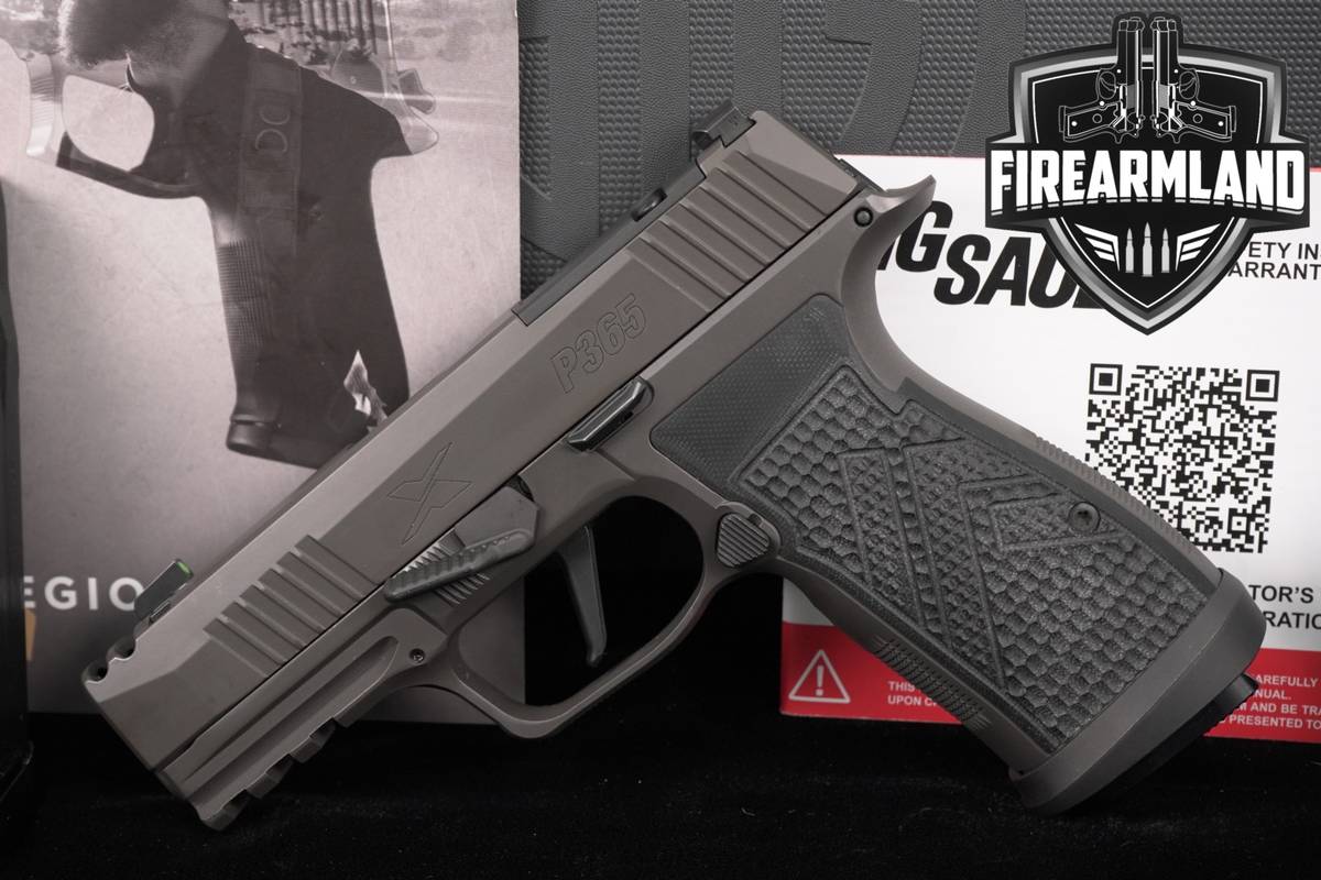 Sig Sauer P365 AXG Legion 9mm P 365 PORT COMP +3 MAGS, ORIG CASE & HOLSTER
