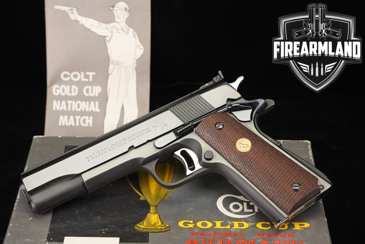 1968 Colt Gold Cup National Match Pre-Series 70 45 ACP 1911 5" +ORIG BOX
