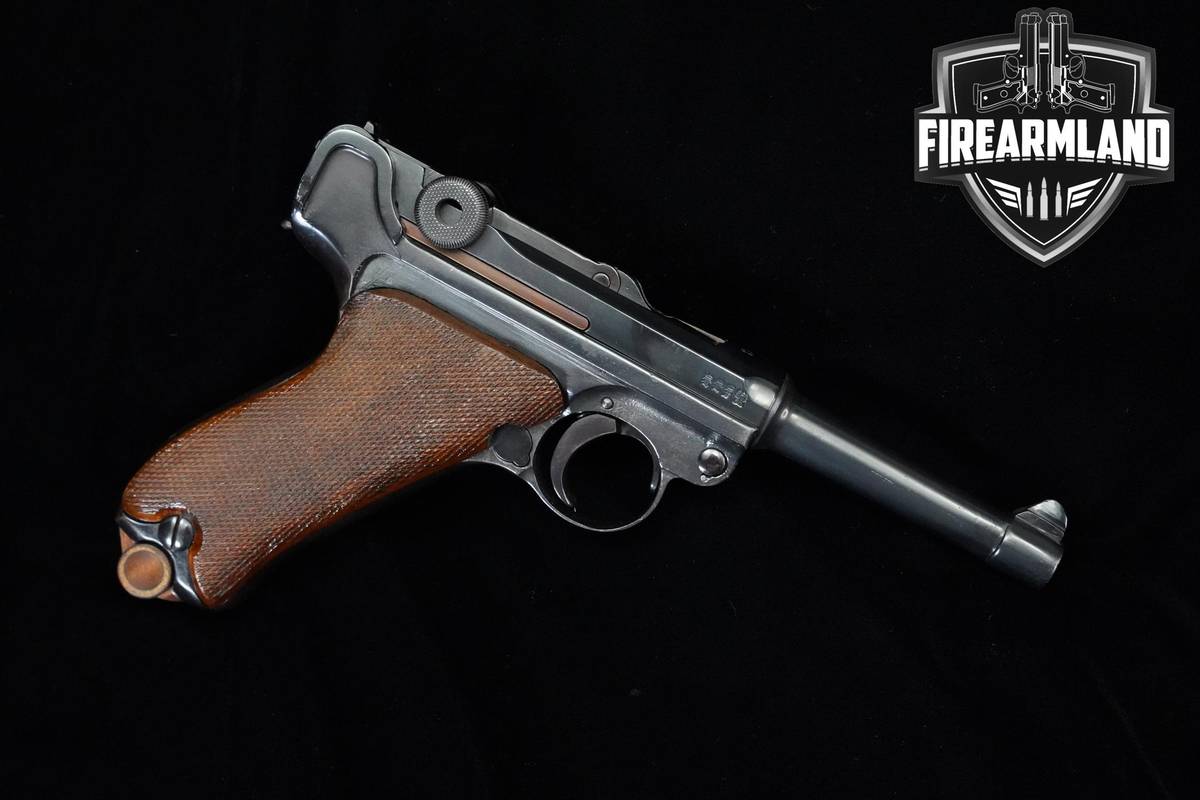 1913 Erfurt / Mauser P08 9mm 3.9" Blued 42 Erfurt/Mauser P-08 +2 MAGS WWI