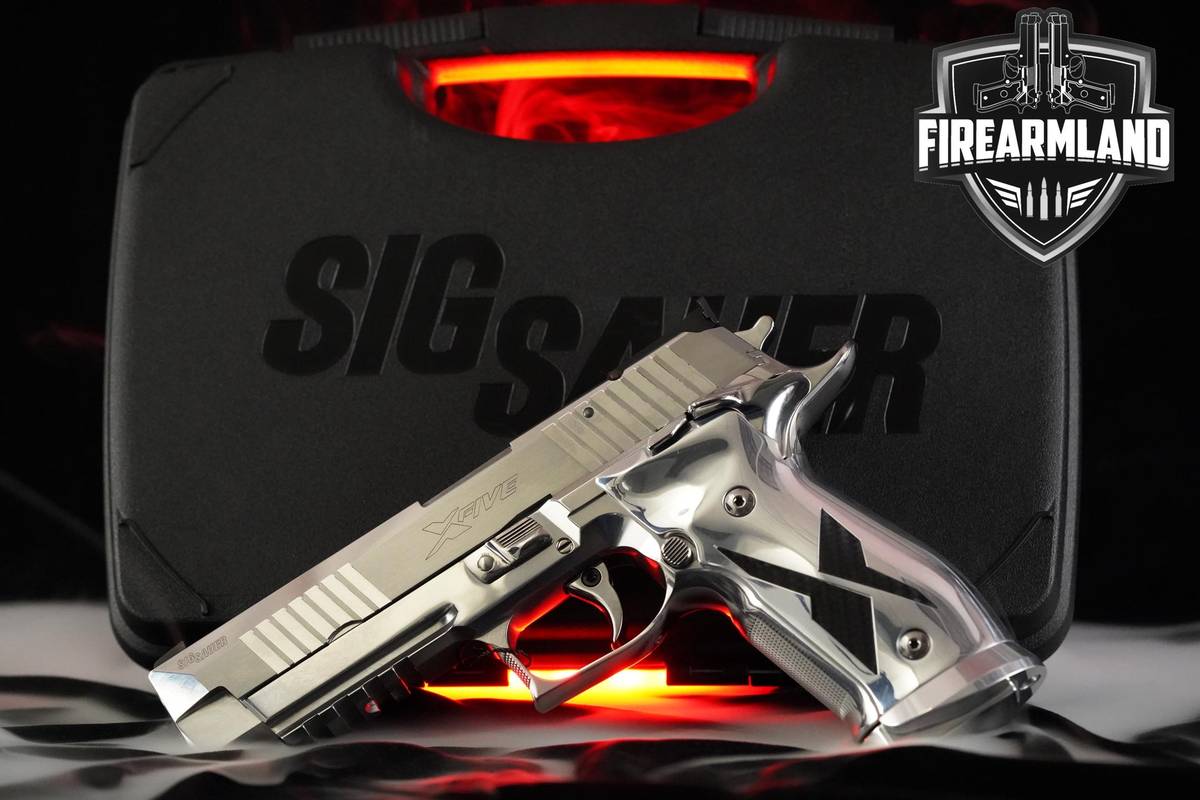 GERMAN MASTERSHOP Sig Sauer P226 X-Five Chrome & Carbon Fiber Sig-P226 X5