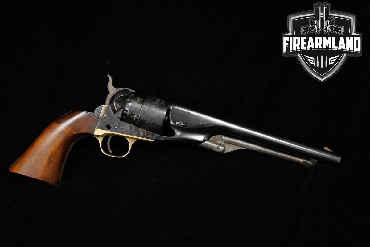 1970 A Uberti Model 1861 Colt Navy 44 BPM 8" Blued/Case Hardened/Brass
