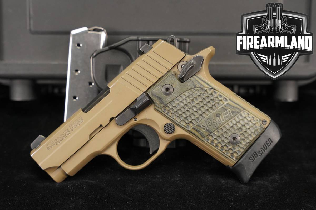Sig Sauer P238 Scorpion 380 ACP 2.7 FDE P 238 +2 MAGS, ORIG CASE & HOLSTER